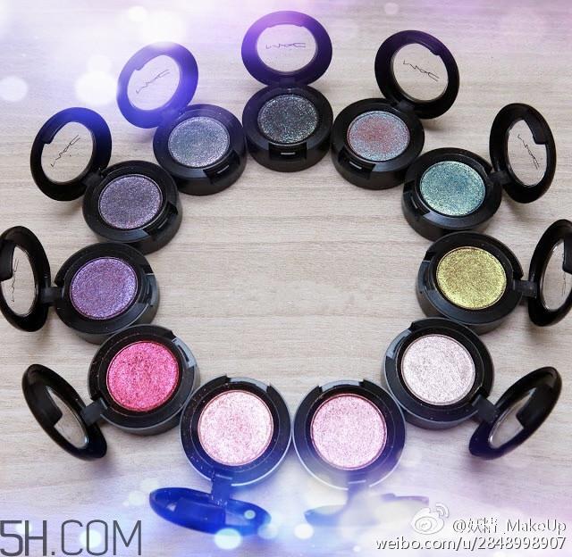 mac le disko dazzleshadow眼影色号_试色图